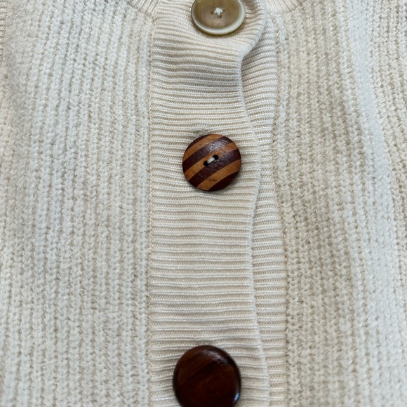 Moth by Anthropologie Cream Button Up Back Knit Sleeveless Top Size XS - Picture 6 of 17